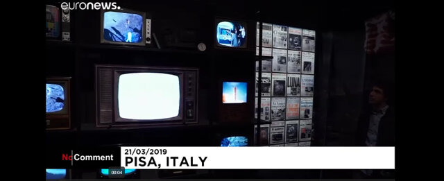 نمایشگاه ماجراجویی‌های انسان در فضا در شهر پیزای ایتالیا