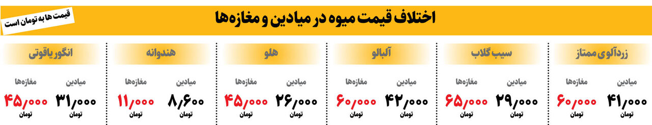 قیمت میوههای تابستانی سرانجام کاهشی شد | زردآلو، انگو، آلبالو ، هندوانه و سیب گلاب کیلویی چند؟