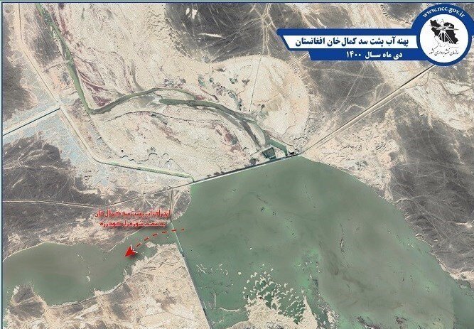 دروغ طالبان به ایران درباره نبود آب کافی در پشت سدهای کجکی و کمالخان | این تصاویر ماهوارهای گویای واقعیت است