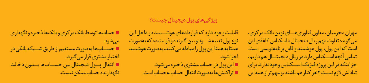 ریال دیجیتال ممنوعالخروج است! | همه ویژگی های پول جدید ایرانی را ببینید