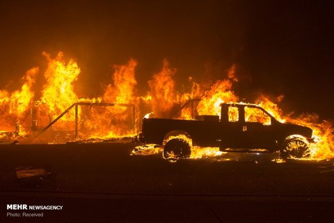 آتش سوزی گسترده در کالیفرنیا‎