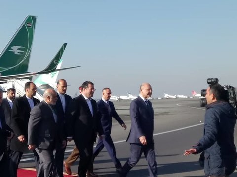 ورود رییس‌جمهور عراق به تهران