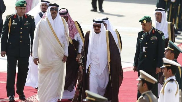 پادشاهان عربستان و قطر