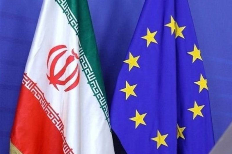 پرچم هاي ايران و اتحاديه اروپا