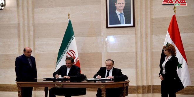 عماد خمیس نخست وزیر سوریه و اسحاق جهانگیری
