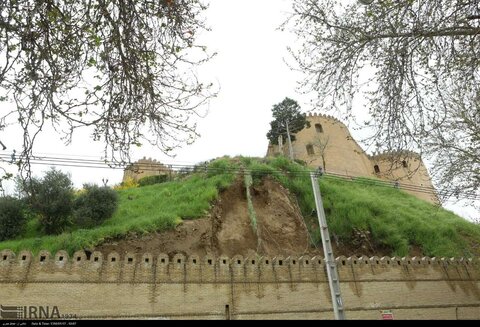 قلعه فلک الافلاک بعد از بارندگی و سیل اخیر