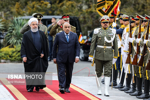 استقبال رسمی روحانی از عادل عبدالمهدی، نخست وزیر عراق