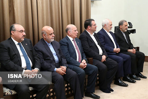 دیدار نخست وزیر عراق و هیات همراه با مقام معظم رهبری