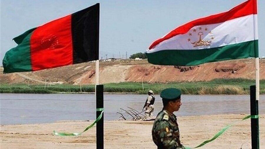 پرچم هاي تاجيكستان و افغانستان
