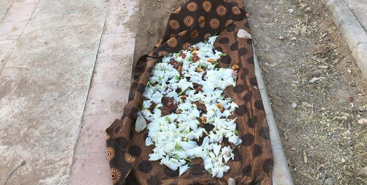 پیکر میترا استاد همسر دوم محمد علی نجفی در بهشت سکینه کرج به خاک سپرده شد