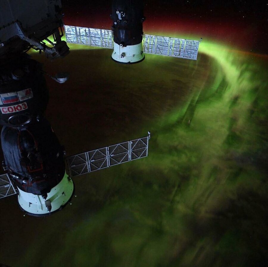 شفق قطبی از منظر ایستگاه فضایی بین المللی