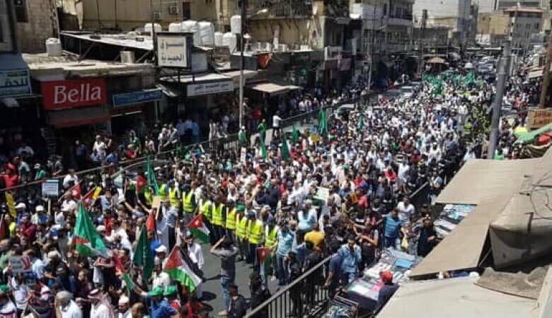 تظاهرات مردم اردن عليه معامله قرن