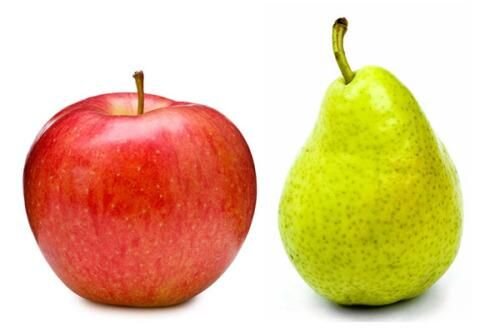 Apple vs pear