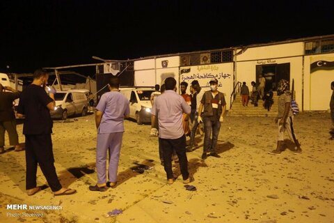 حمله هوایی به کمپ مهاجران در لیبی