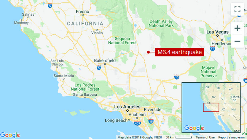 زلزله کالیفرنیا