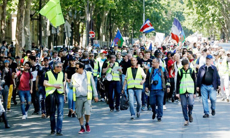 تظاهرات جليقه زردهاي فرانسه