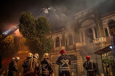 آتش سوزی در میدان تاریخی حسن آباد