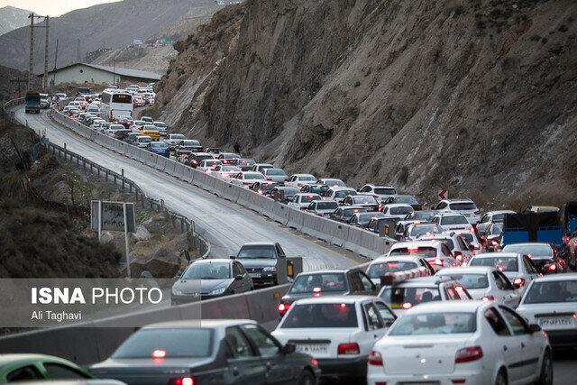 اعمال محدودیت ترافیکی در جاده چالوس از ساعت ۱۳ امروز