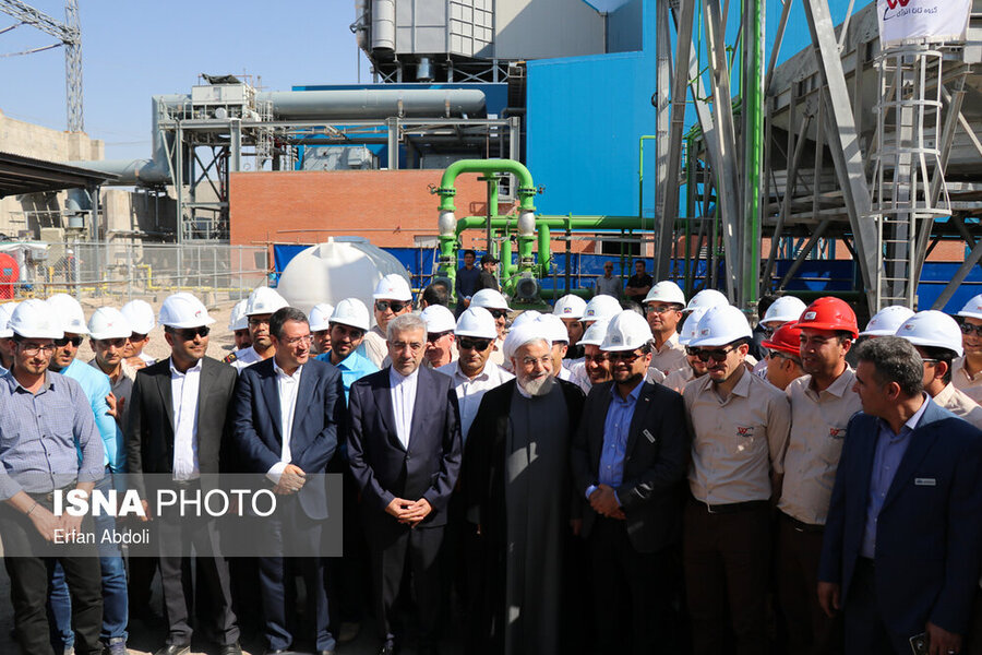 افتتاح نیروگاه گازی هریس توسط رییس جمهور