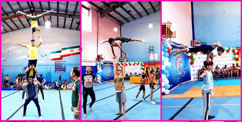 مسابقات آکروباتیک ژیمناستیک قهرمانی کشور با معرفی تیم‌های برتر به پایان رسید