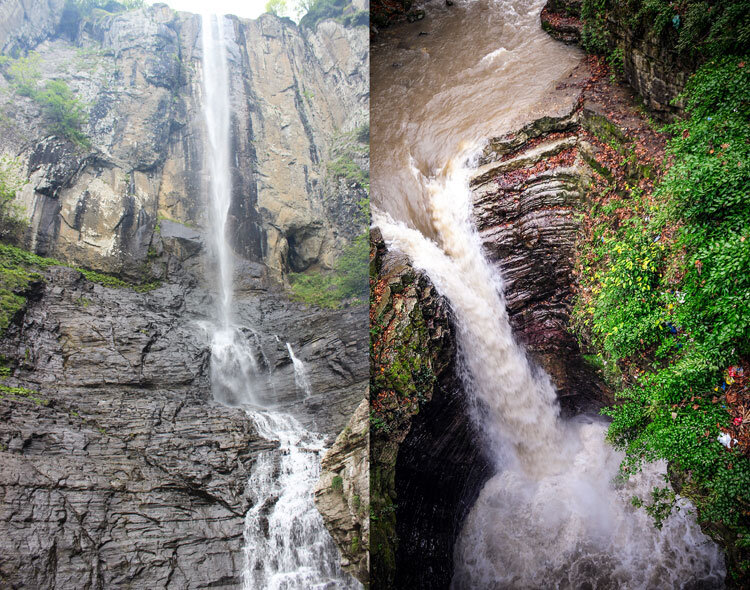 آبشارهای  ویسادار و  لاتون