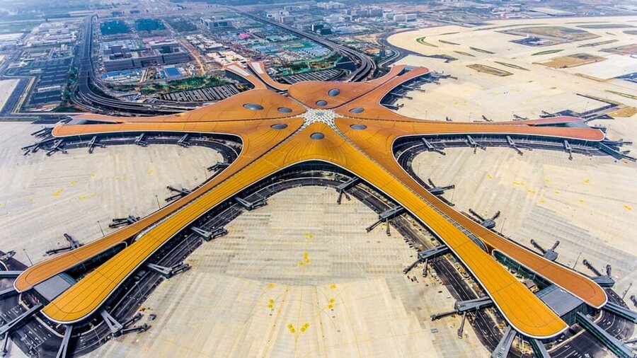 فرودگاهی به شکل ستاره دریایی و ظرفیت ۷۲ میلیون مسافر