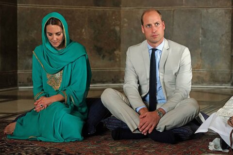 شاهزاده ویلیام و همسرش کیت میدلتون در سفر به پاکستان