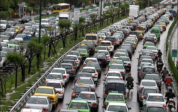 ترافيك در بزرگراههاي تهران