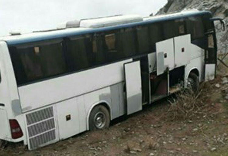 تصادف اتوبوس همدان