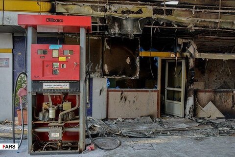 خسارات به اموال عمومی در غرب تهران