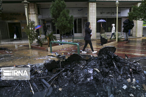 تخریب اموال عمومی در شیراز