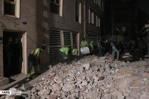 انفجار شدید منزل مسکونی چهارطبقه