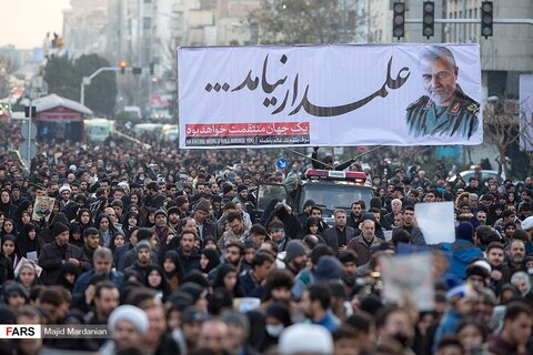 تشیع شهید سلیمانی در تهران
