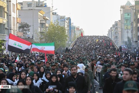تشیع شهید سلیمانی در تهران