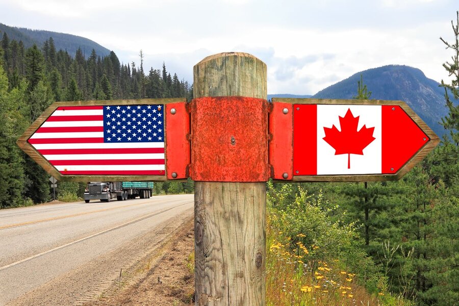 مرز کانادا و آمریکا