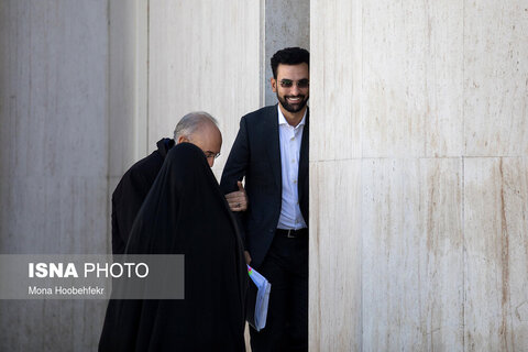 تصاویر آذری جهرمی و صالحی در جلسه هیات دولت