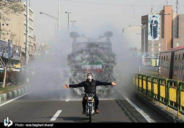 ضد عفونی خیابان‌های تهران