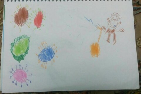 مسابقه نقاشی کودکان با موضوع کرونا