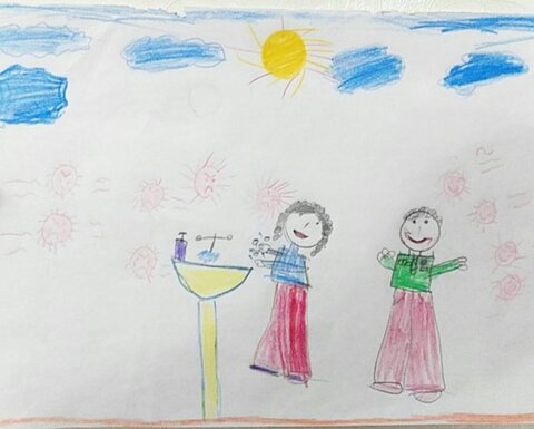 مسابقه نقاشی کودکان با موضوع کرونا