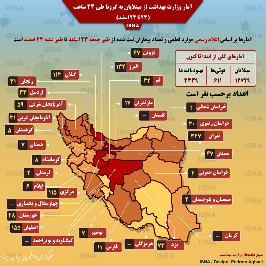 اینفوگرافی-کرونا در ایران