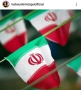 اهتزاز پرچم ایران بر سر در خانه های تهران