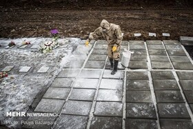 تصاویر | سربازان بی‌ادعای خانۀ آخر کرونا