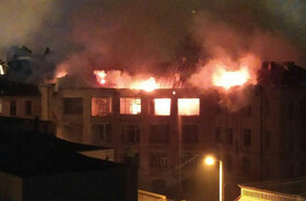 دومین بیمارستان تاریخی کشور اینگونه عمدی در آتش سوخت