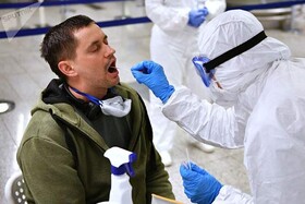 فیلم | صف متقاضیان تست کرونا در نیوجرسی آمریکا