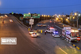 تصاویر | اجرای طرح فاصله‌گذاری اجتماعی در ورودی‌های شهر قم