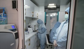 تصاویر نخستین دستگاه تست سیار کرونا