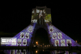 فیلم و تصویر | برج آزادی هم به کادر درمان ادای احترام کرد