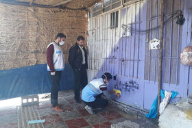 مراسم هنجار شکن در یک باغ تالار در شهریار