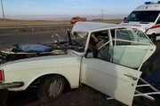 تصادف دلخراش اتوبوس زائران با پیکان در مسیر مهران | ۵ نفر کشته و مصدوم شدند