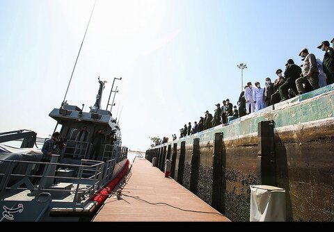 تصاویر الحاق شناورهای رزمی ساخت وزارت دفاع به نیروی دریایی سپاه